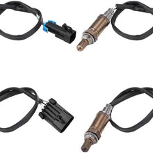 4PCS O2 Oxygen Sensor Upstream Downstream Compatible with Chevrolet Silverado 1500,1996-1998, SG236 9617178
