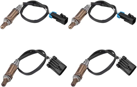 4PCS O2 Oxygen Sensor Upstream Downstream Compatible with Chevrolet Silverado 1500,1996-1998, SG236 9617178