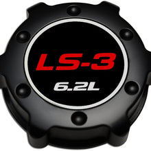 VMS RACING BLACK OIL CAP LS3 6.2L in Billet Aluminum Compatible with Chevy Camaro SS 10-15 2010-2015
