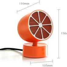 Zyyqt Desktop Heater，PTC Ceramic Heater 350W, Overheat Protection Adjustable Thermostat, Energy Saving, Low Power Consumption, Suitable for Home or Office (Color : Orange)