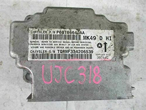 REUSED PARTS Bag Control Module Fits 13-14 Jeep Compass P68186640AA 68186640AA