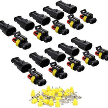 ZYTC 10 Kits 3 Pin Way Waterproof Electrical Connector Plug 1.5mm Series Terminals