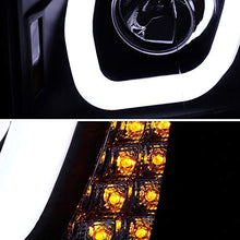 Velocity Concepts for Chevy Silverado 1500 Pickup Black Dual Halo LED Signal Projector Headlights