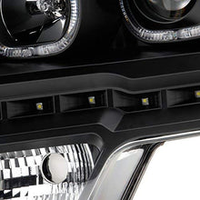 For Ford F150 Black Exclusive Halo Projector SMD DRL LED Headlights Driver + Passenger Side Pair