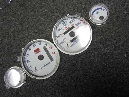 94 95 96 97 98 99 00 01 Acura Integra GSR GS-R Automatic Transmission 7 Color White Face Glow Gauges Dash Light Kit -9K RPM