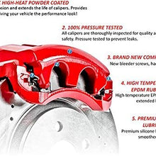 Power Stop K6075 Front and Rear Z23 Carbon Fiber Brake Pads with Drilled & Slotted Brake Rotors Kit