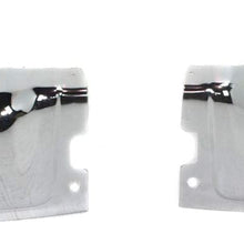 Step Bumper Face Bar Compatible with 2009-2014 Ford F150 Chrome with Rear Object Sensors Hole Styleside