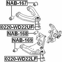 545608B400 - Rear Arm Bushing (for Front Lower Control Arm) For Nissan - Febest