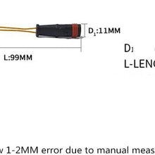 Automotech 2 Pack Brake Pad Wear Sensor 2205400617 Fits for Mercedes-Benz A B C E CLK CLS