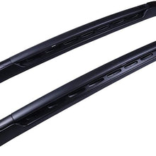 WHEELTECH Roof Rack Cross Bar Rail fit For Toyota Tacoma Double Cab 2005-2019 Cargo Racks Rooftop Cargo Luggage Baggage Black Crossbars