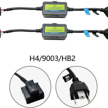 AnyCar Led Headlight Bulb Canbus H4 9003 Resistor Anti-flicker Harness Warning Conversion Kit Error Free Decoder (H4/9003/HB2)