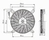 OE Replacement A/C Condenser Fan Assembly CHEVROLET TRACKER 1999-2001 (Partslink GM3113116)