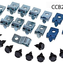 Inline Tube (E-7-7) Brake Line Clip Set Compatible with 1969 F-Body Chevrolet Camaro and Pontiac Firebird