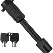 OKLEAD Trailer Hitch Receiver Lock 5/8 Inch Pin with 2-3/4 Inch Long Black for Class III IV Hitches 2 Keys