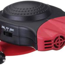 Jullynice 2 in 1 12V 150W Auto Car Heater Portable Heating Fan with Swing-Out Handle Windscreen Defroster Dashboard Driving Demister