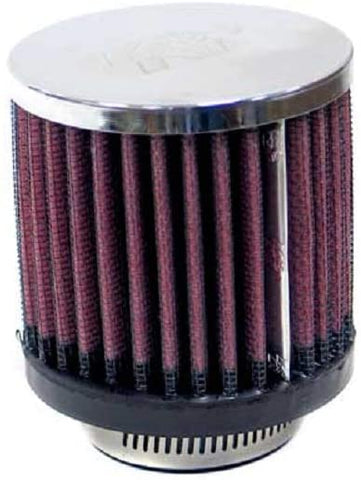 K&N Universal Clamp-On Air Filter: High Performance, Premium, Washable, Replacement Engine Filter: Flange Diameter: 1.5625 In, Filter Height: 3 In, Flange Length: 0.625 In, Shape: Round, RC-0870