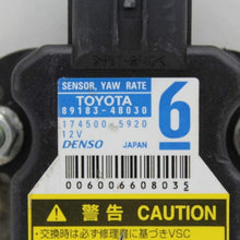 OEM 10 11 12 Toyota Yaris Camry Pruis Stability Control Module Yaw Rate Sensor
