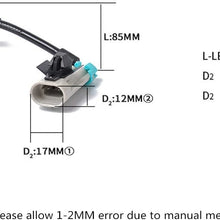 Automotech 2 Pcs Front and Rear ABS Wheel Speed Sensor for Pontiac C h e v r o l e t Captiva 96626078 96626080
