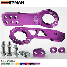 Epman CNC Billet Aluminum Front+Rear Tow Racing Bumper Hook Towing Kit TR-TH01Q (Black)