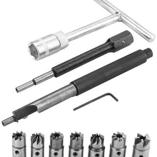 Diesel Injector Seat Cutter Set ，10Pcs Injector Cleaner Tool Universal Tool Kit With Storage Box for Most Diesel Car and Light Commercials Vehicles
