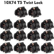 cciyu 10 pcs Twist Sockets 17 37 70 Instrument Panel Cluster Plug Lamp Dash Light Bulb T5