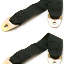 2-Pack Universal Bolt-in 12" Seat Belt Lengthener (Black) - Easy Installation (All Parts Included) - Buckle Up & Drive Safely Again