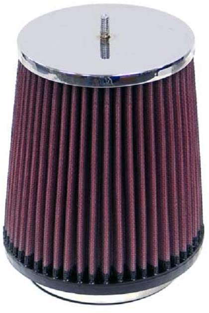 K&N Universal Clamp-On Air Filter: High Performance, Premium, Washable, Replacement Filter: Flange Diameter: 4 In, Filter Height: 6 In, Flange Length: 0.625 In, Shape: Round Tapered, RF-1049