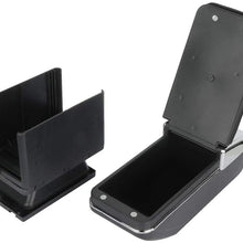 LUJUNTEC Armrest Center Console fits for Audi Cadillac Chevy Lid Armrest Pad Black