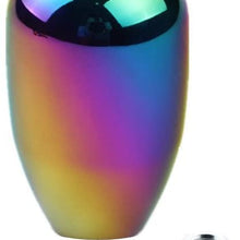 DEWHEL 5 Speed Manual Gearbox Shift Knob M12x1.25 Screw On Aluminum Neo-Chrome