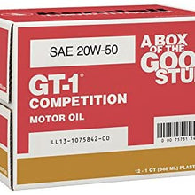 Kendall 1074969-12PK GT-1 Comp 20W50 Motor Oil with Liquid Titanium, 32. Fluid_Ounces, 12 Pack