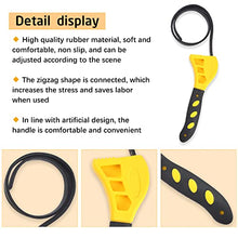 Straps Wrench Filter Tool Set Adjustable Rubber Oil Water Straps Wrench Plumbing Shower Head Craftsman Wrench Heavy Duty Multifunctional Wrench Tools 2PACK