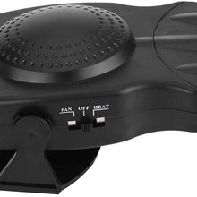 Senyar 2 in 1 Car Vehicle Heater Heating Cool Fan,12V 150W ABS Plastic Windscreen Demister Defroster with 2Pcs Screws(Black)