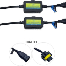 AnyCar Led Headlight Decoder H11 H8 Canbus Resistor Anti-flicker Harness Headlight Bulb Decoder for 2013 Escape