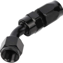 ANPART AN6 16.4Ft Braided Fuel Line Hose Nylon braided fuel gas pipe hose and AN6 10 pcs Swivel Hose End Fittings