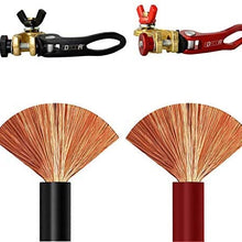 EDECOA 3 AWG 1.5 Meter Pure Copper Battery Cables Inverter Cables For Car, Power Inverter, RV, Boat