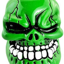 Lunsom Skull Shift Knobs Resin Shifter Head Most Car Transmission Shifting Stick Handle Fit Most Automatic Manual Vehicle (Green)