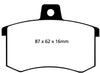 EBC Brakes DP3370C Redstuff Ceramic Low Dust Brake Pad