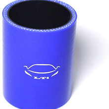 LTI Universal (83mm) 3.25" ID Straight Silicone Hose Coupler 4-Ply Reinforced High Performance (3.25" BLUE)