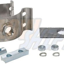 GlowShift 2-1/4"-2-1/2" Clamp-On Wideband Air/Fuel Ratio Gauge Oxygen Sensor Bung Adapter - No Weld Design