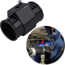 Water Temp Joint Pipe, Keenso Aluminum Car Water Temp Temperature Joint Pipe Hose Sensor Gauge Adapter Black(40mm)