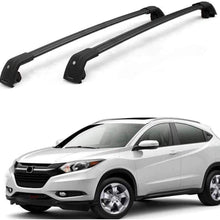 MotorFansClub Roof Rack Cross Bars Fit for Compatible with Honda HRV HR-V 2016 2017 2018 2019 Crossbars Baggage Cargo Luggage Aluminum Black