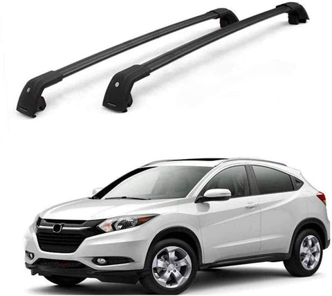 MotorFansClub Roof Rack Cross Bars Fit for Compatible with Honda HRV HR-V 2016 2017 2018 2019 Crossbars Baggage Cargo Luggage Aluminum Black