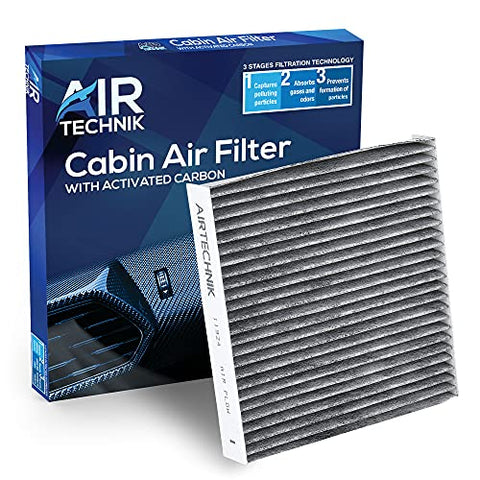 AirTechnik CF11924 Cabin Air Filter w/Activated Carbon | Fits Fiat 500 Electric 2013-2019, 500 2012-2019