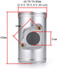 D DOLITY Car Engine Air Flow Meter Intake Sensor Base Connector Adaptor 70mm/2.75inch Replacement for Toyota/Mazda/Subaru/Suzuki