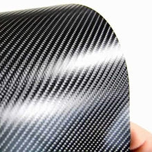 4D Black Carbon Fiber Vinyl Wrap Sticker Air Realease Anti-Wrinkle (10 FT x 5 FT)
