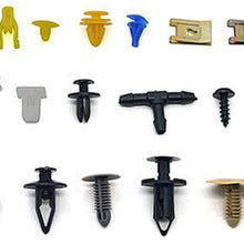 MOTOALL Mixed Auto Car Nylon Bumper Fender Trim Panel Shield Engine Cover Retainer Fastener Rivet Push Clips for GM Ford Chrysler Toyota Lexus Honda Acura Dodge Jeep - 500pcs