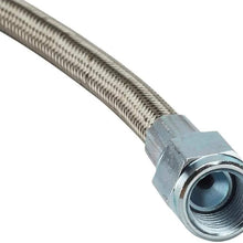 6 Inch Braided S.S. Brake Line - Straight AN3-2 Pack