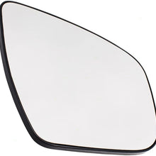 Replacement Passengers Side View Mirror Glass & Base Heated Compatible with 15-17 Murano 14-18 Rogue 17-18 Pathfinder 963654BA1A