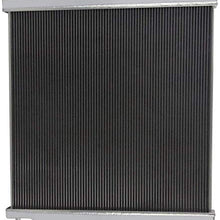 OzCoolingParts Full Aluminum Radiator + 2x12" Fan w/Shroud + Thermostat/Relay Wire Kit for 2003-2007 04 05 06 Ford F250 F350 F450 Super Duty 6.0L Powerstroke Diesel