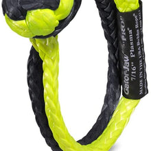 Bubba Rope Gator-Jaw PRO Synthetic Shackle, 7/16” – Heavy-Duty Vehicle Tow Shackle: 52,300 lbs. Capacity - Yellow